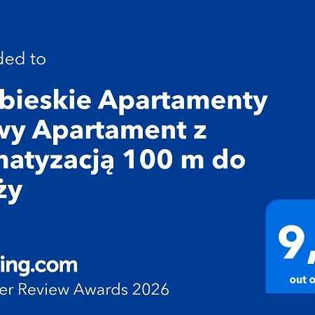 Apartamento Niebieskie Z Klimatyzacja 100 M Do Plazy