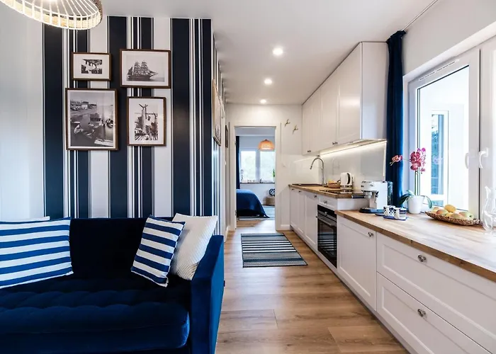 Niebieskie 13 Z Klimatyzacją 100 M Do Plaży Dawniej Blue Marine Apartament *