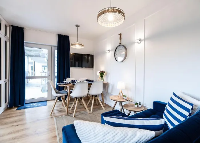Apartament Niebieskie 13 Z Klimatyzacją 100 M Do Plaży Dawniej Blue Marine Rowy (Pomerania)